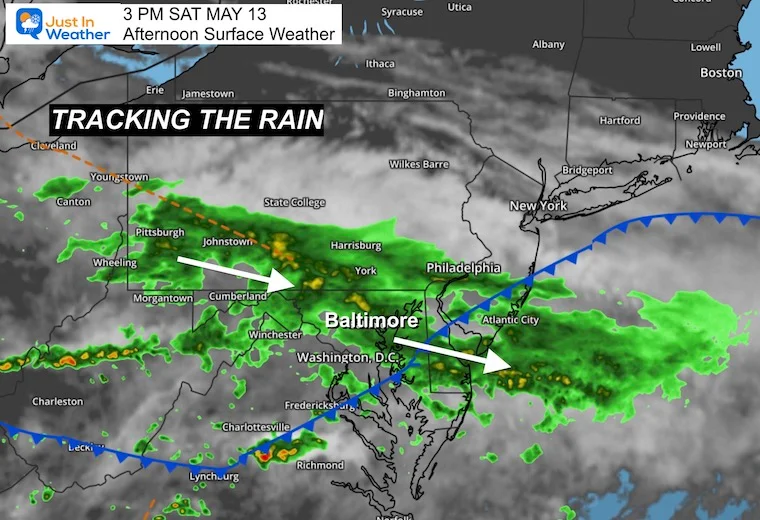 Weekend Weather Update: Scattered Storms and Dry Mother's Day Expected.