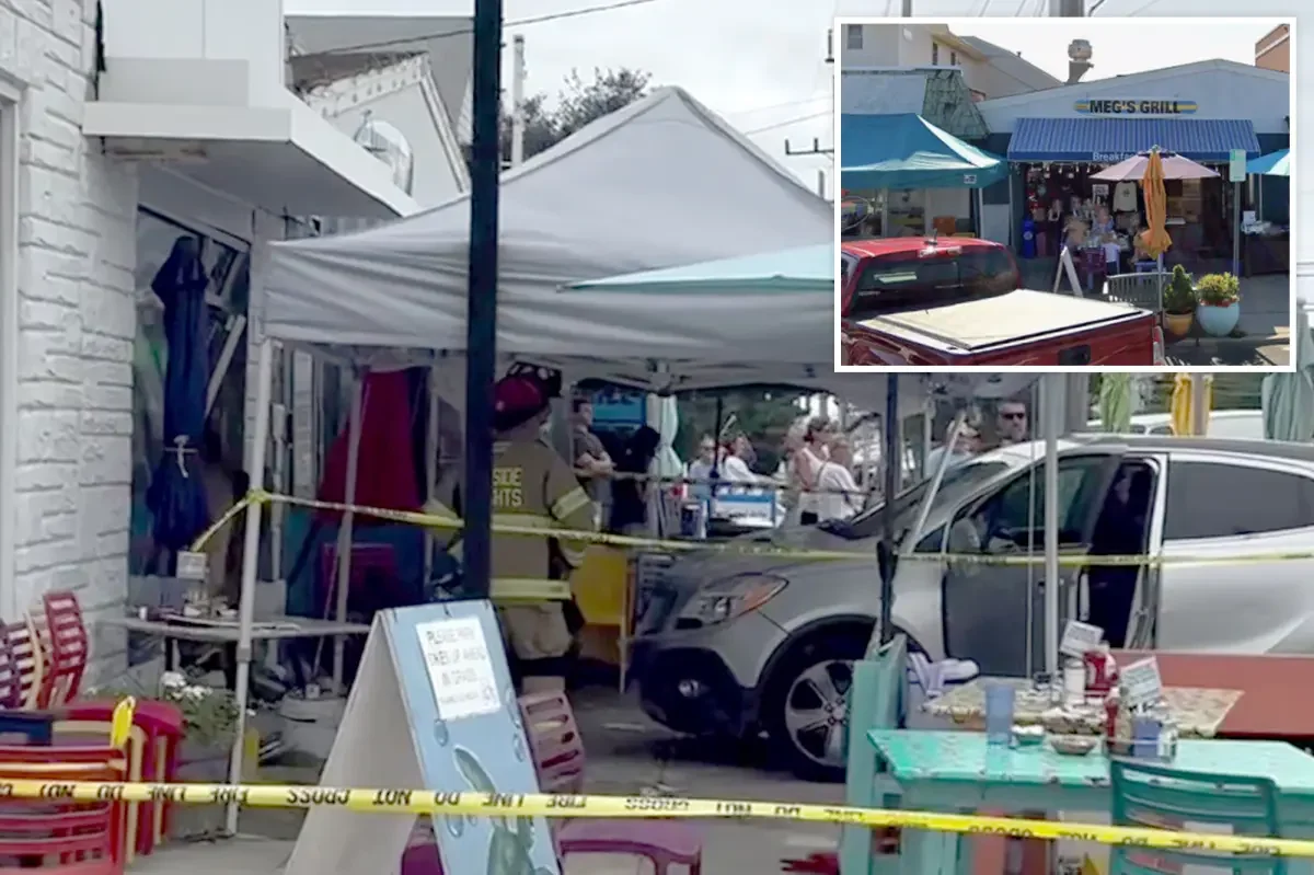 Jersey Shore patio crash leaves 1 dead, 7 injured after 93-year-old driver plows SUV into dining area
