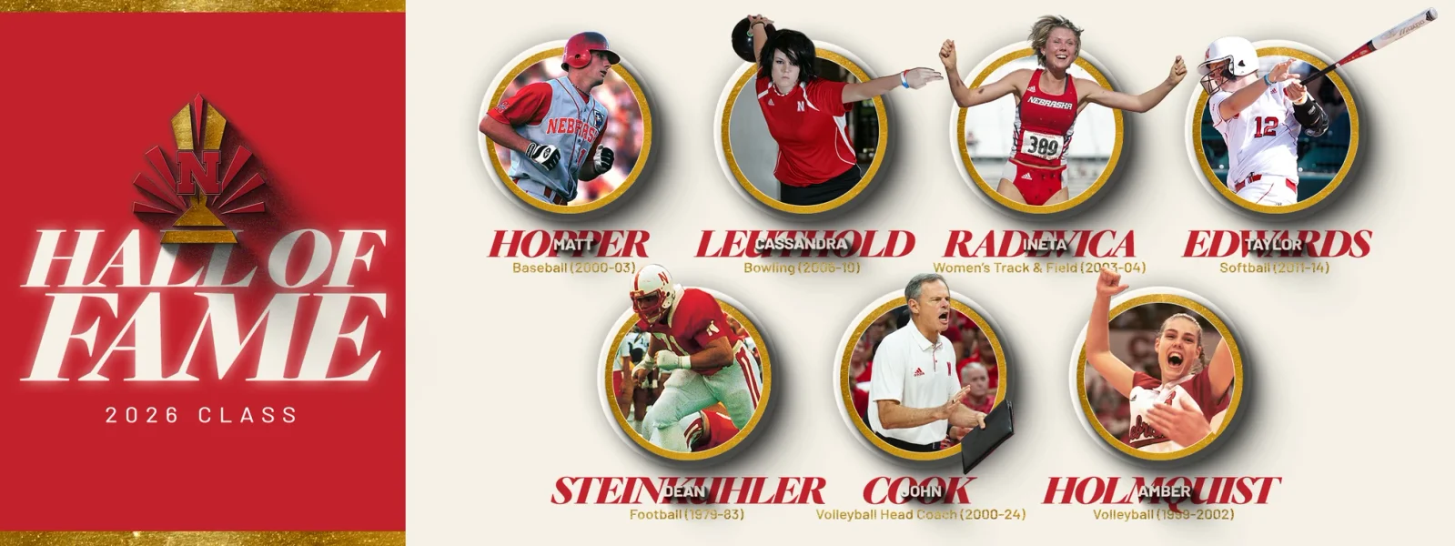 Nebraska Honors 2026 Hall of Fame Class: Seven Husker Icons Across Multiple Sports