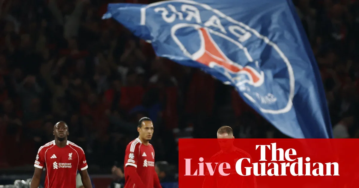 Kvaratskhelia doubles PSG lead as Liverpool trail in CL quarter-final first leg