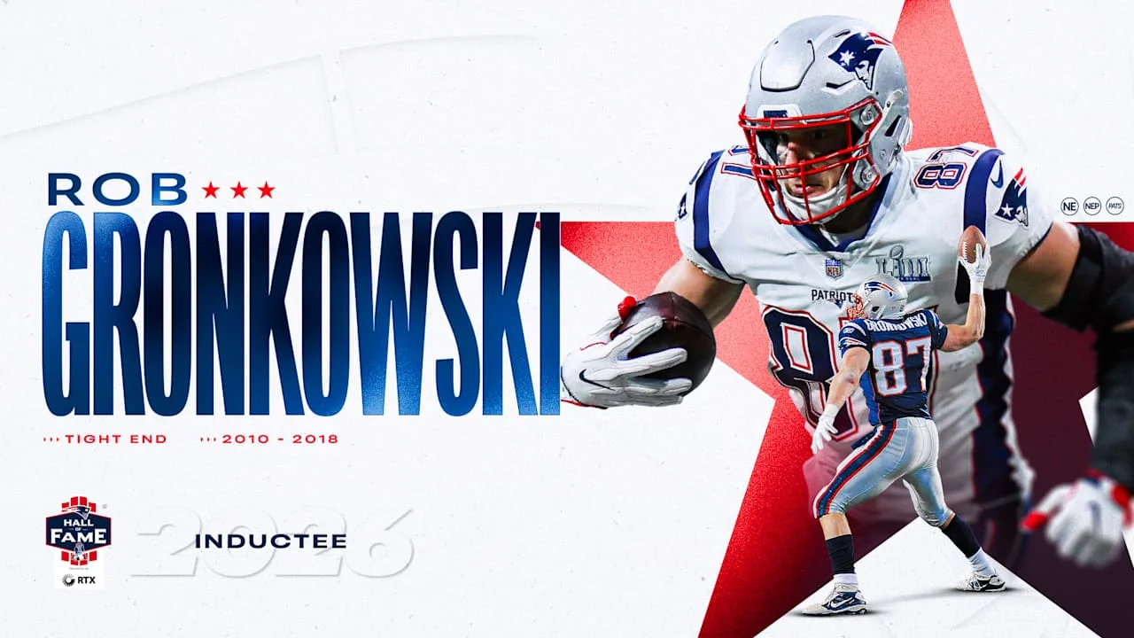 Gronkowski Earns Fans’ Pick for Patriots Hall of Fame