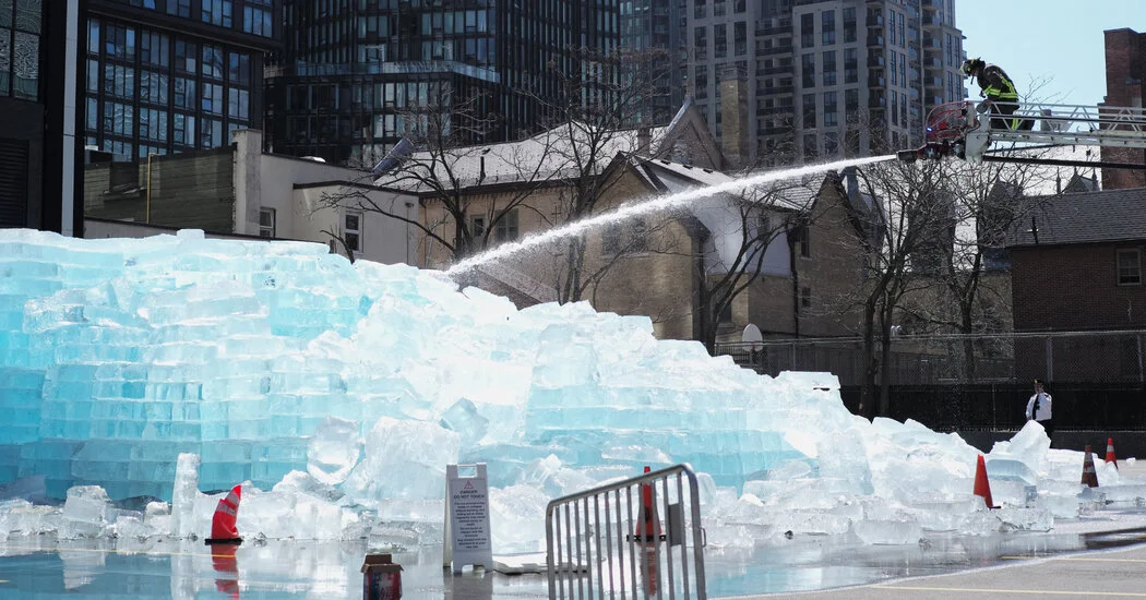 Drake's 25-Foot Ice Sculpture Melts Under Toronto Safety Push