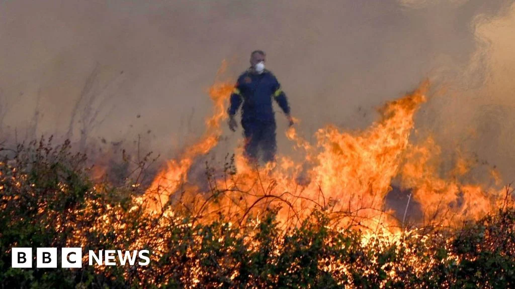 "Greece on High Alert as Wildfires Ravage Villages and Force Evacuations"