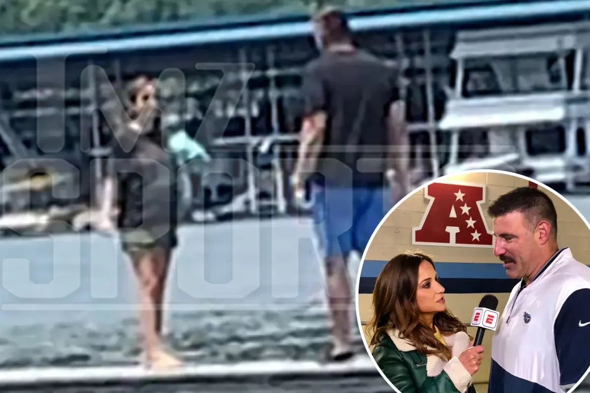 Footage surfaces of Vrabel with pregnant Russini on secret 2021 boat outing