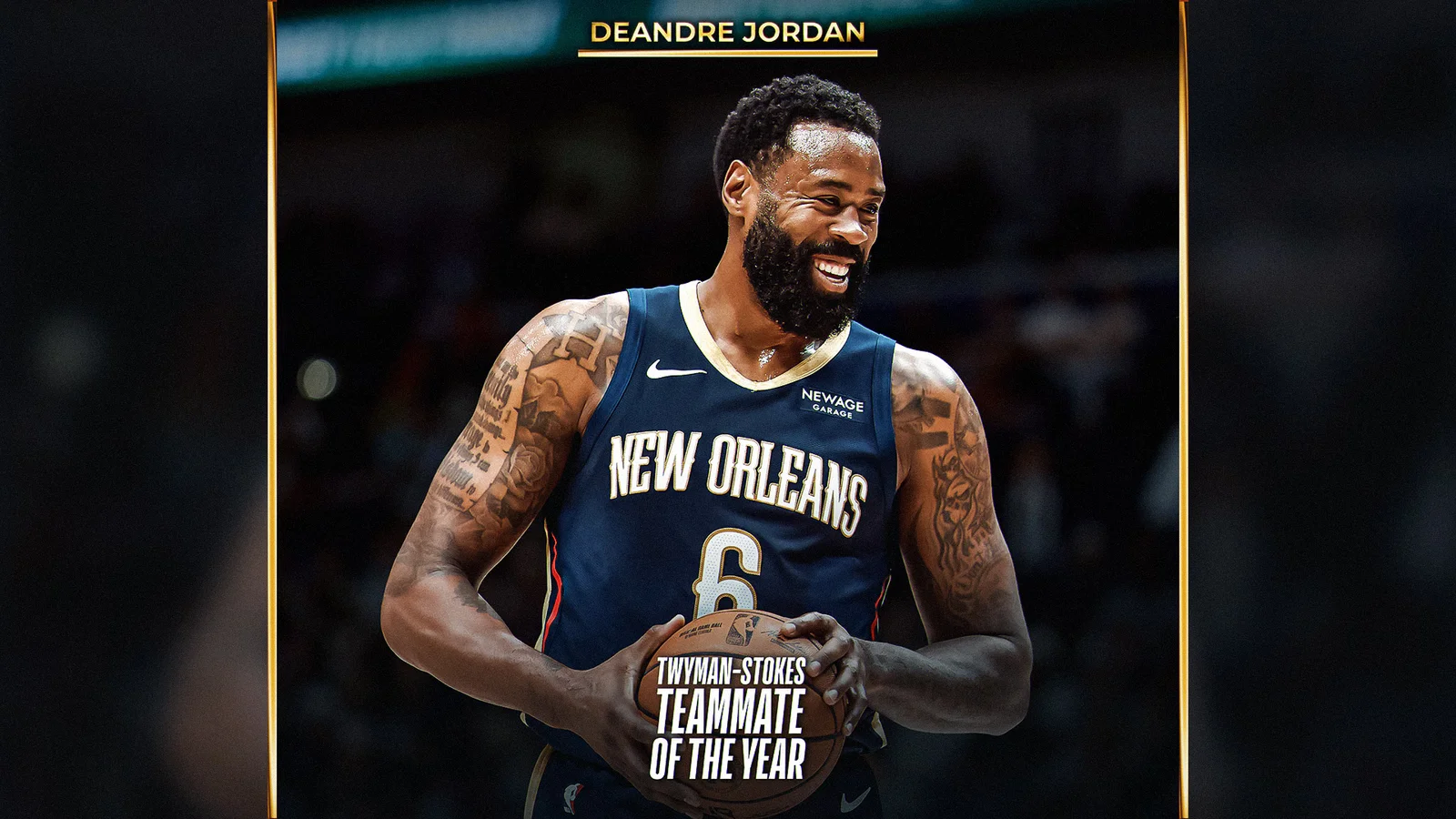 DeAndre Jordan Garners Twyman-Stokes Teammate of the Year Honor