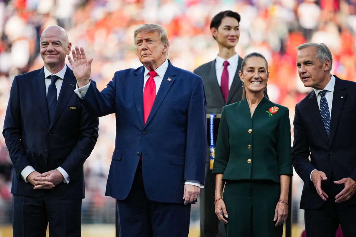 Trump confronts Carney over wildfire smoke at World Cup final