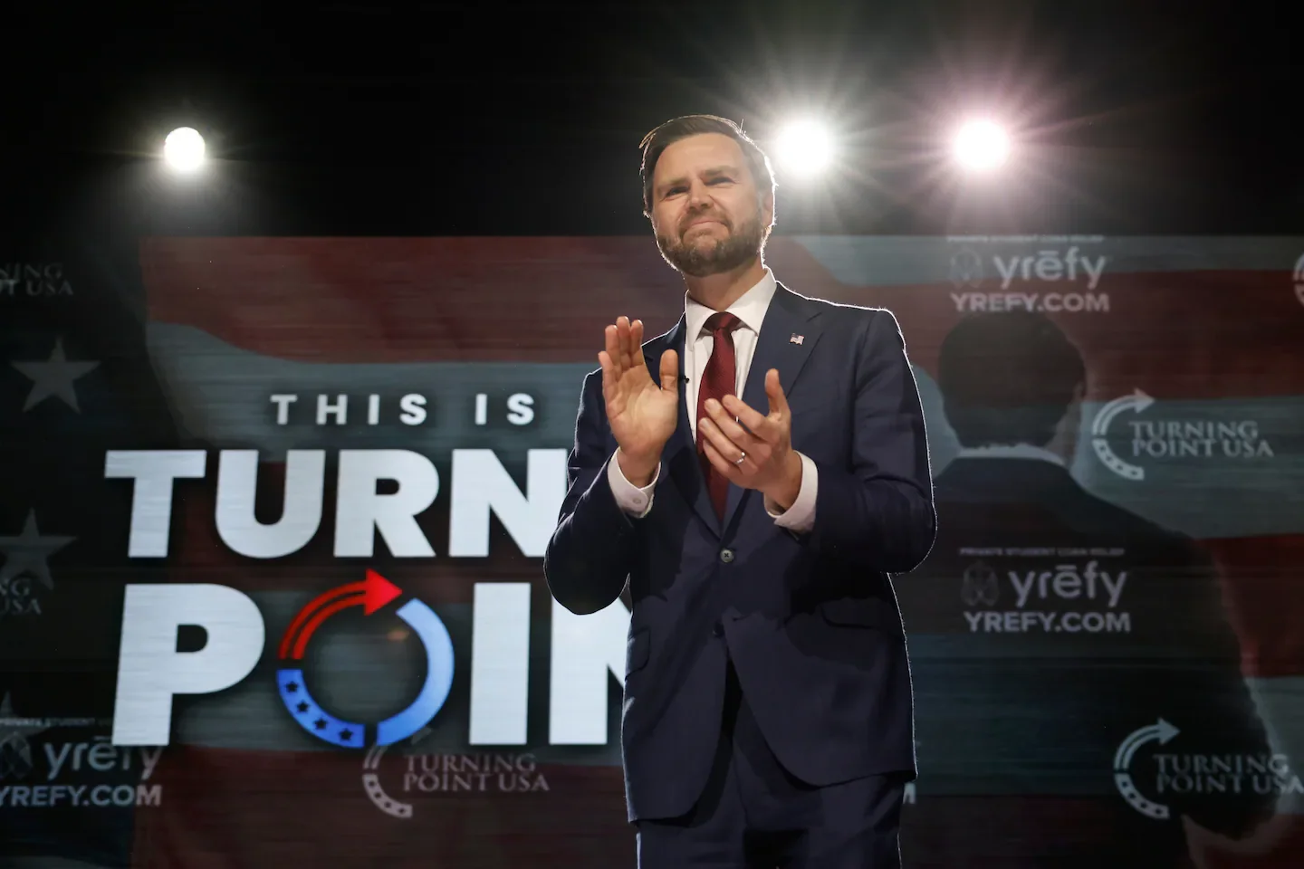 Vance nods to Trump while signaling his own path at Georgia stop