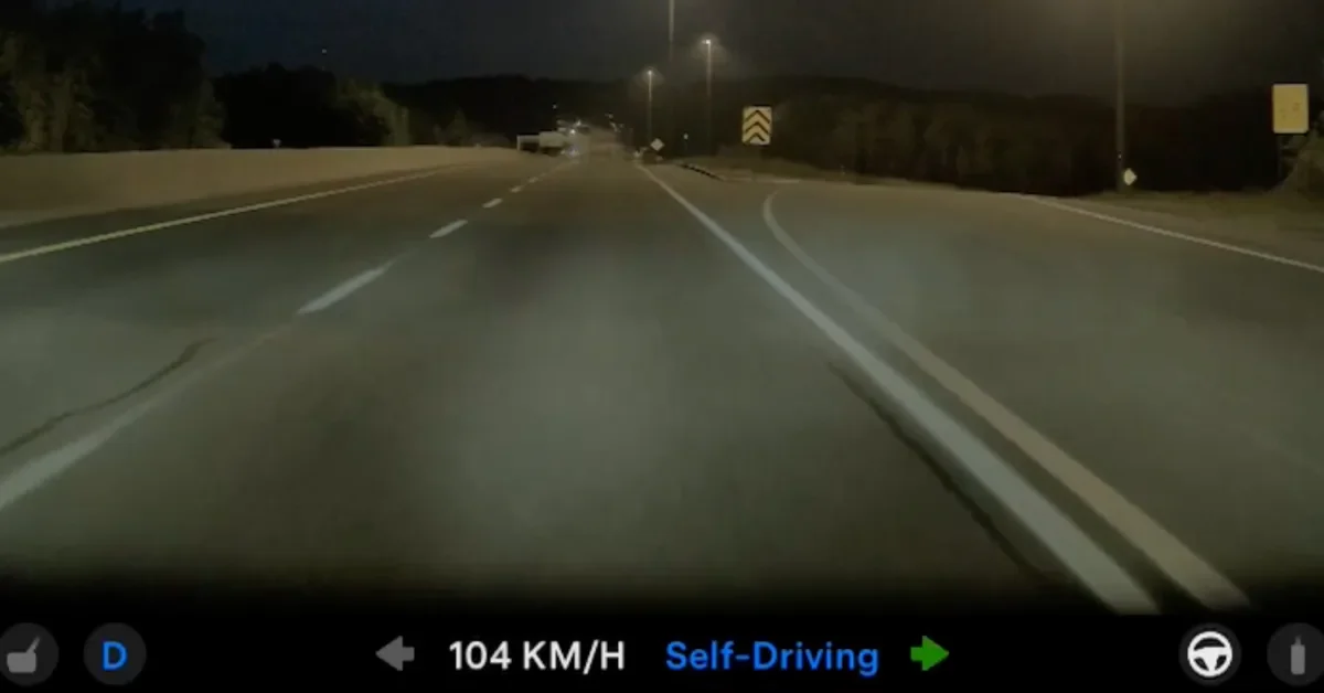 Tesla FSD v14 nearly steers a highway exit into a ditch, underscoring safety concerns