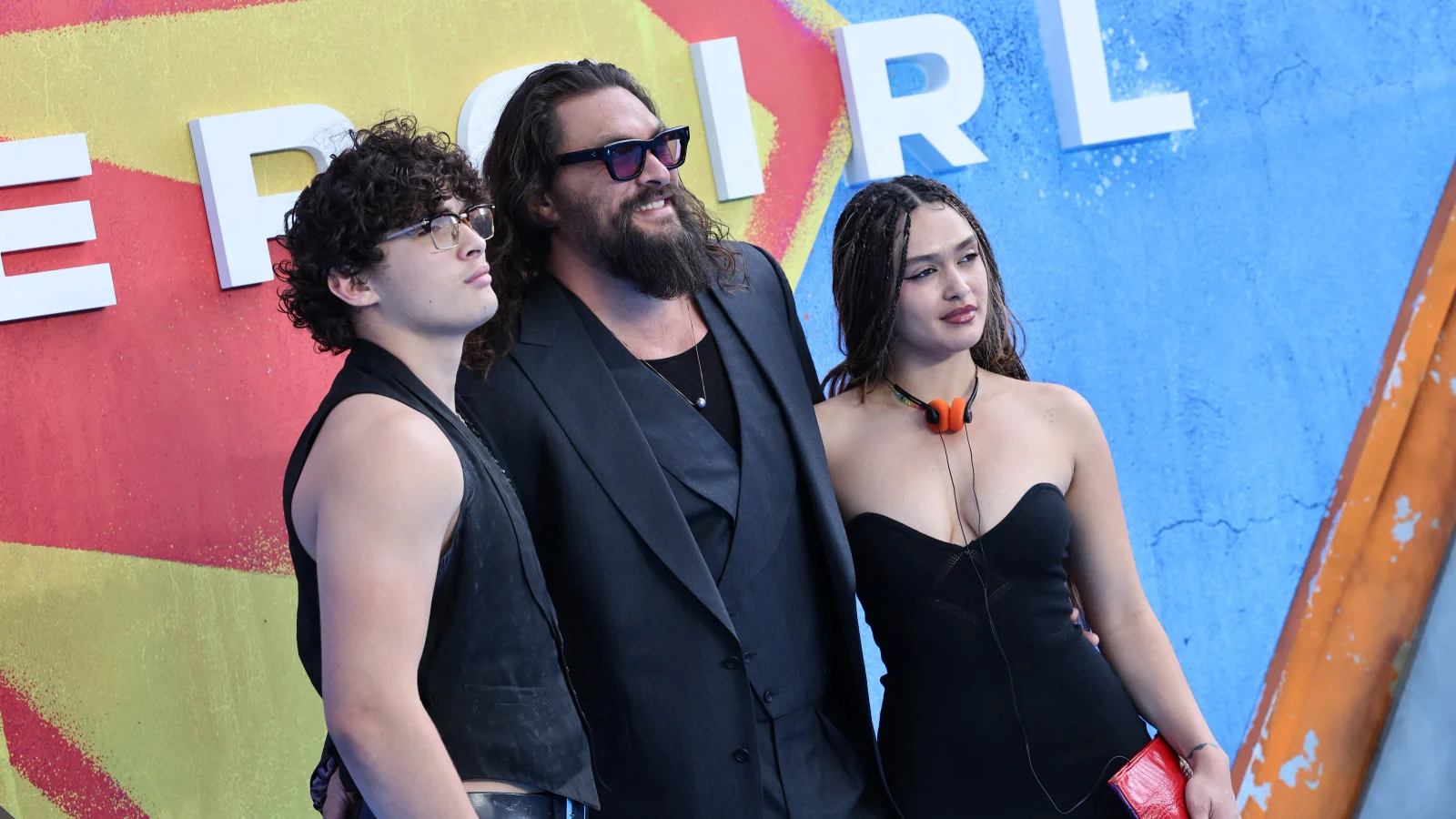 Jason Momoa Turns London Premiere Into Family Affair for Supergirl Debut