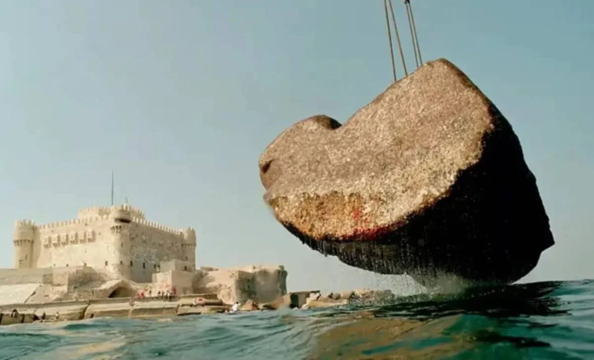 Undersea 80-Ton Blocks Reveal the Lighthouse of Alexandria Remains