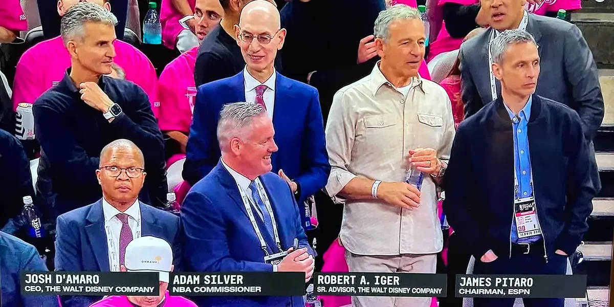 Disney's A-List Execs Make a Splash at NBA Finals Game 1