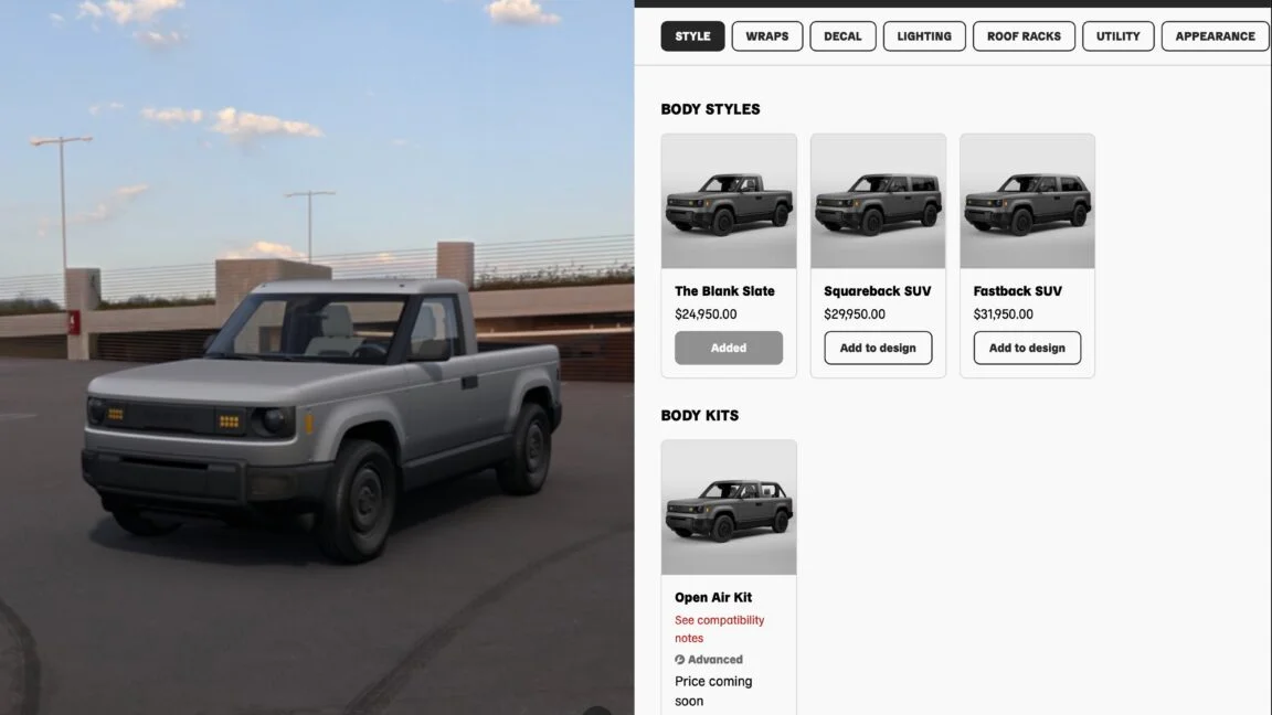 Slate Auto's EV Configurator Shows Sub-$25k Start and High-$30k Custom Builds