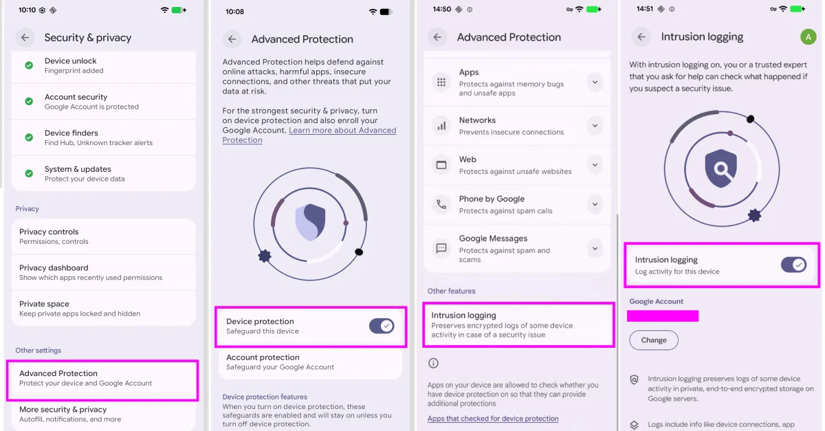 Android Debuts Forensic Intrusion Logs to Aid Spyware Investigations