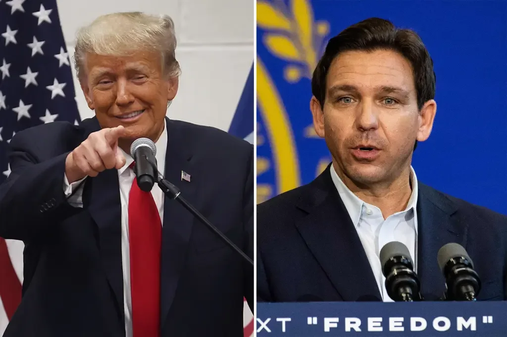 Trump and DeSantis spar over presidential term limits and Disney on Iowa campaign trail.
