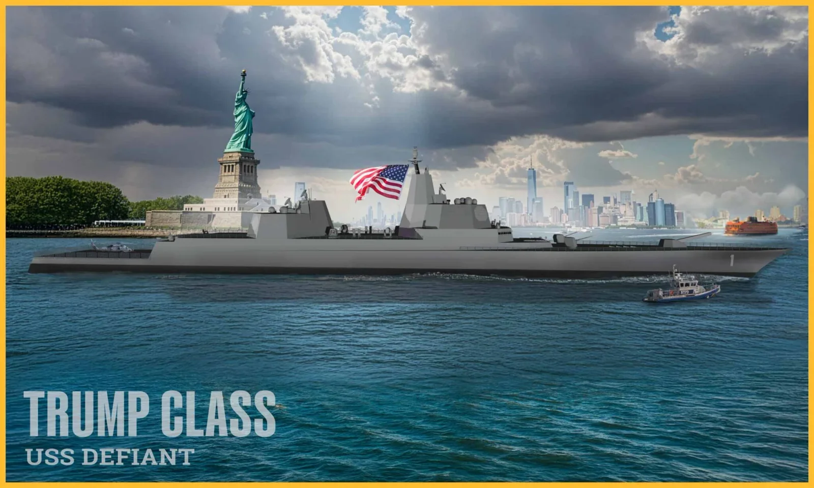 Navy Bets on Nuclear Trump-Class Battleship in 30-Year Fleet Plan