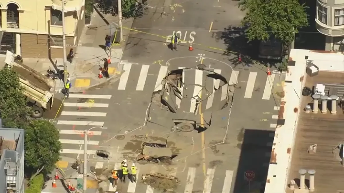 "San Francisco Homes Flooded and Sinkhole Triggered by Water Main Break"