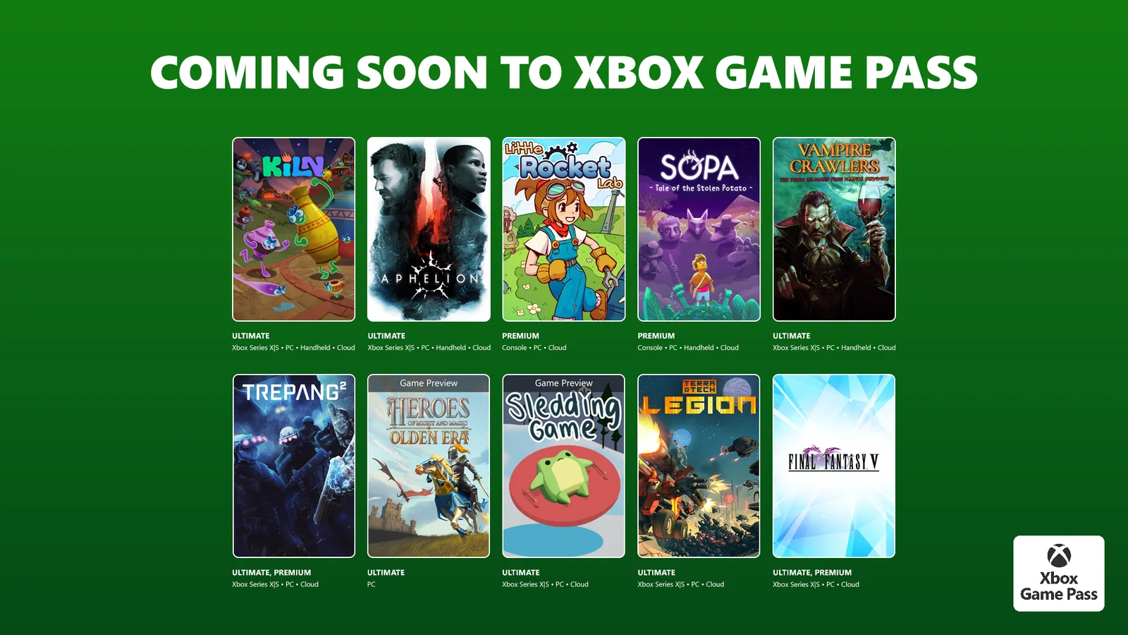 Spring Game Pass Expands with Kiln, Aphelion, Final Fantasy V and More