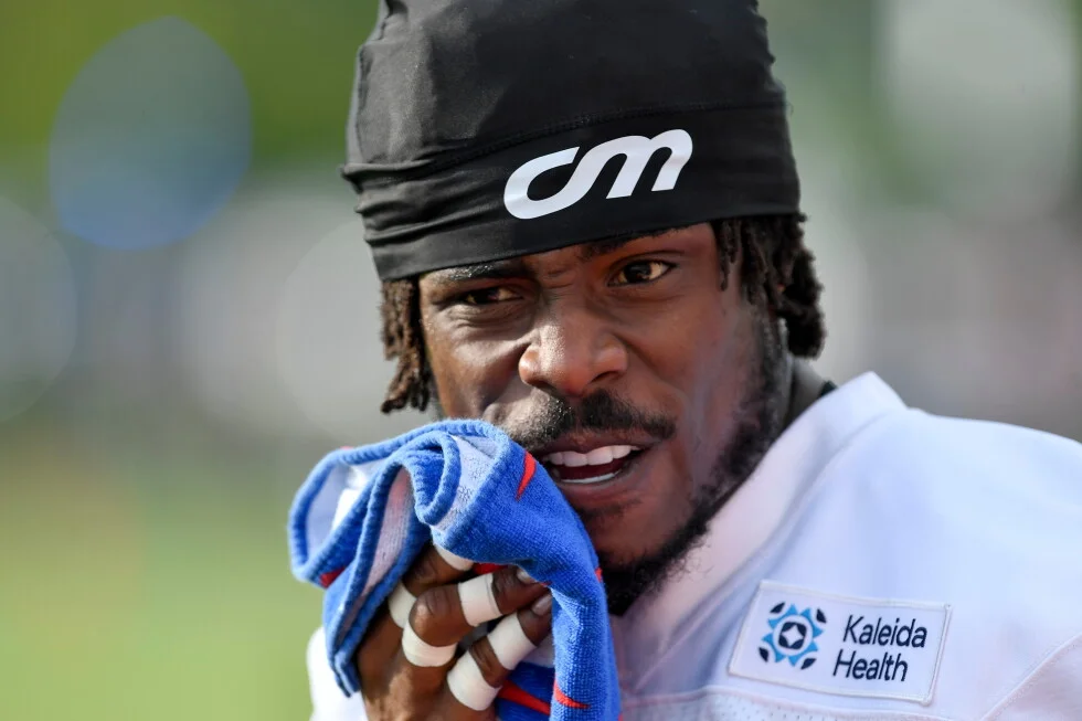 Bills safety Gardner-Johnson sidelined by training-camp leg injury