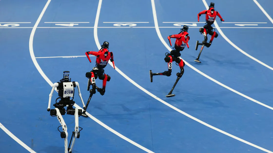 Robot Sprint Milestone Shocks World Humanoid Games
