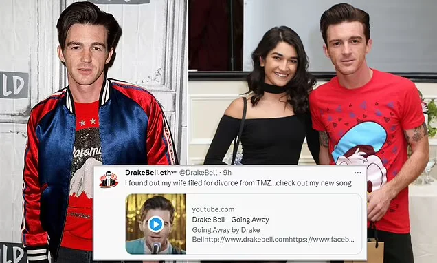Drake Bell's Wife Files for Divorce, Actor Learns from Media