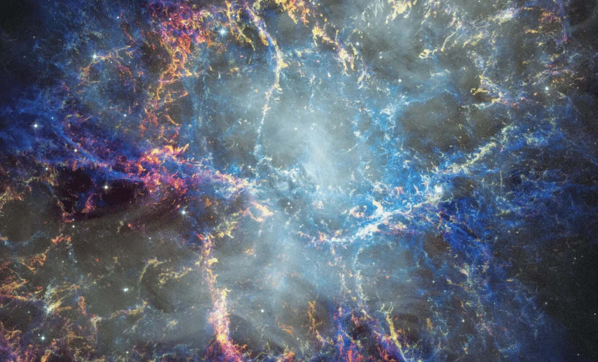 Hubble Captures Crab Nebula’s Pulsar-Powered Expansion Over 25 Years