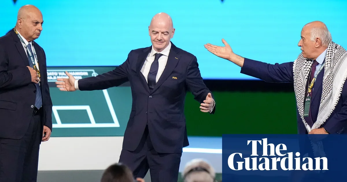 Infantino's handshake gambit at FIFA Congress backfires as re-election bid looms