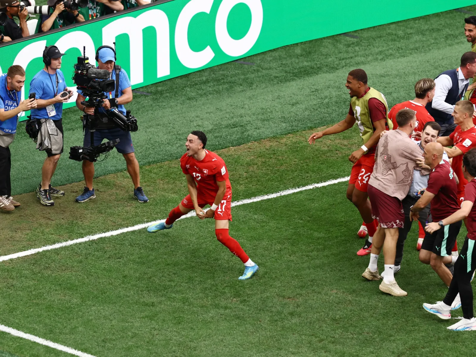 Switzerland edge Colombia on penalties to face Argentina in World Cup quarters