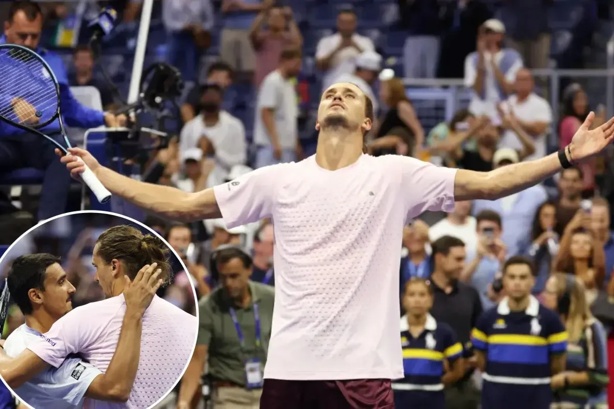 Zverev Survives Five-Set US Open Thriller Over Sonego