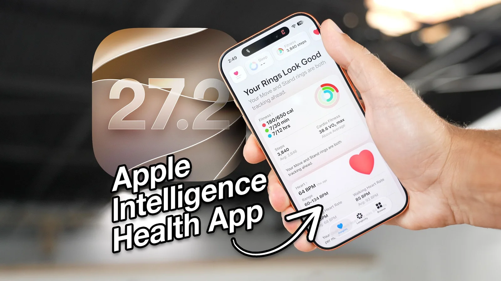 iOS 27.2 Beta Unveils Revamped Health App With Insights and Longevity