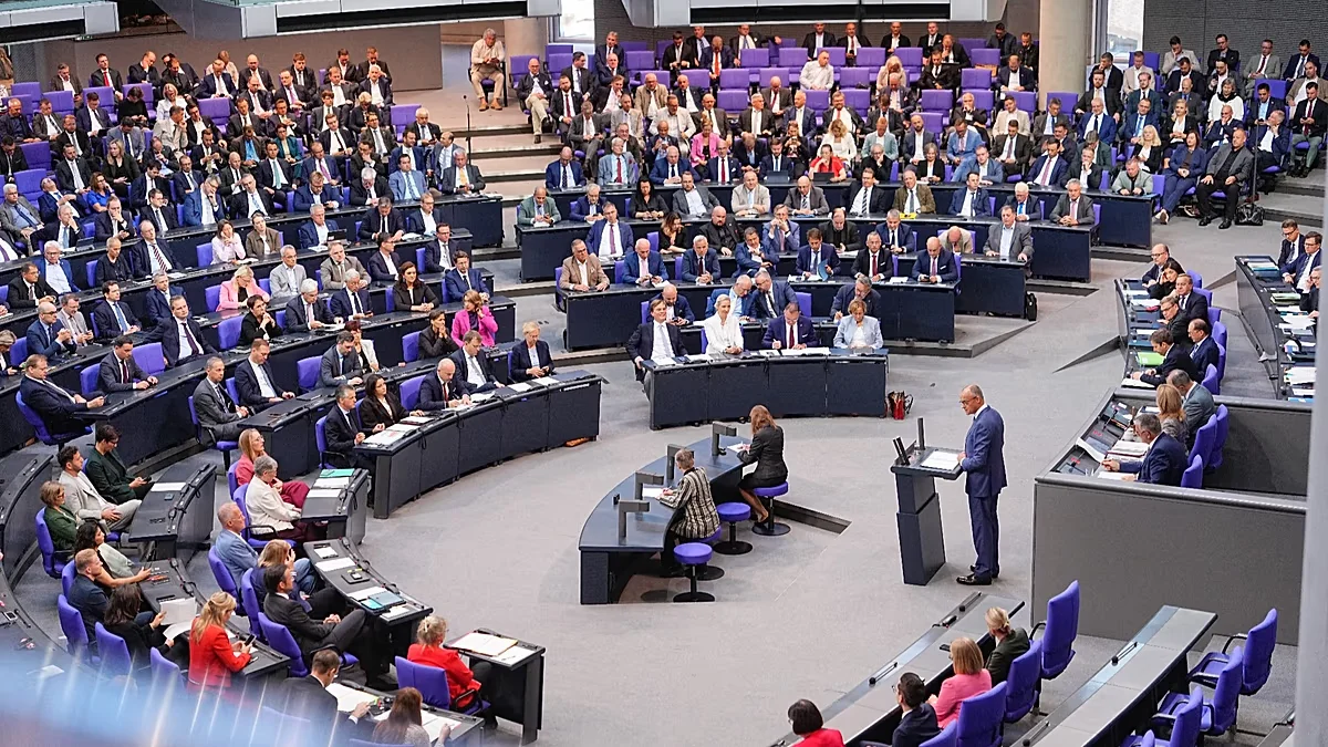 Merz brands AfD remigration call as ethnic cleansing in fiery Bundestag clash