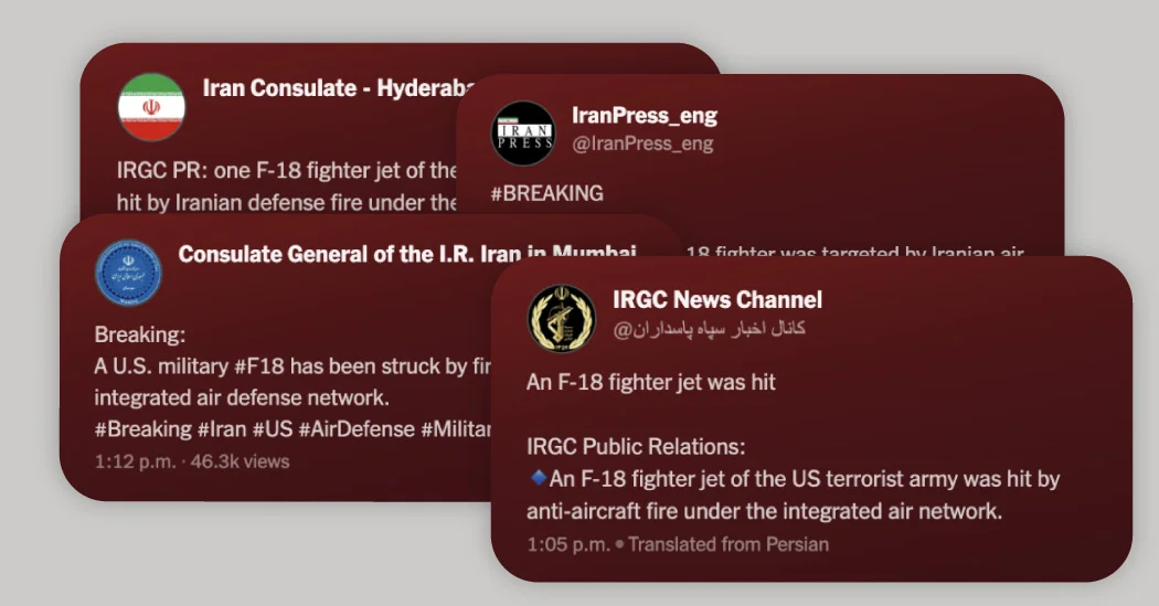 Iran’s Online Propaganda Engine: How a False F-18 Downing Went Global