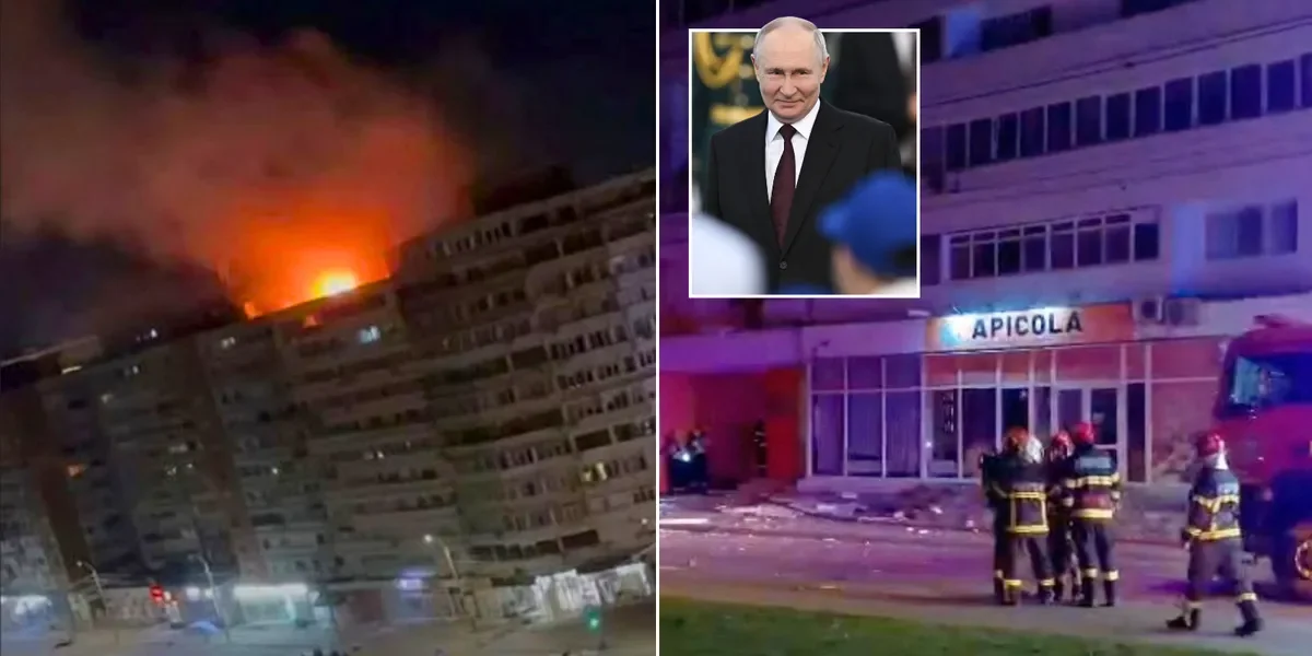 Russian drone strikes Romanian flats, injuring several as NATO jets are scrambled