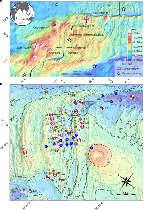 In situ observation captures a rapid seafloor-spreading burst at the Southeast Indian Ridge