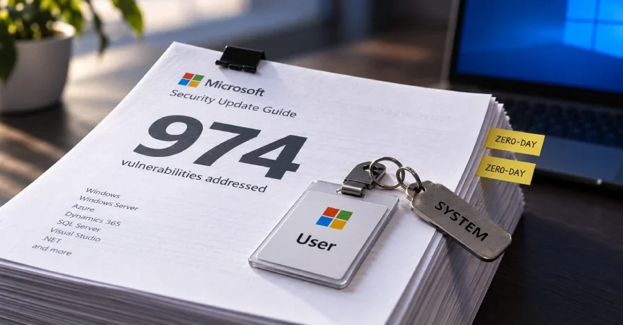 Microsoft Patch Tuesday Sets a 974-Vulnerability Record With Two Actively Exploited Windows Zero-Days