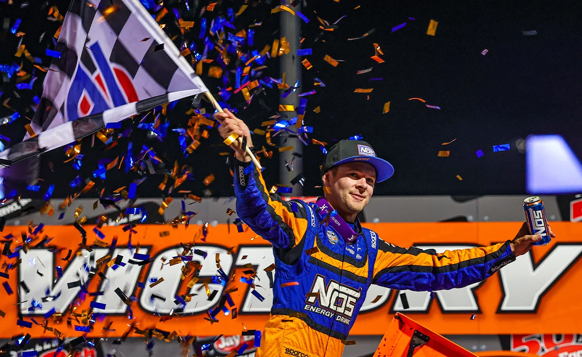 Haudenschild Breaks Through at Huset’s, Wins Prelim Amid Dramatic Late Charge