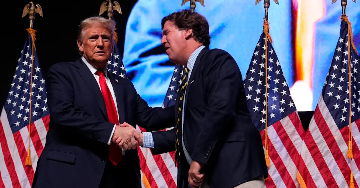 Carlson says time with Trump feels like a hash-high, thanks to a mysterious 'spell'