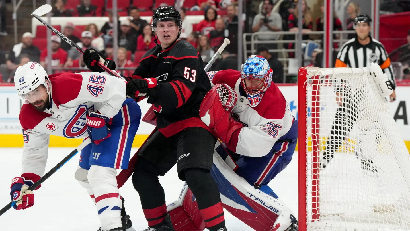 Canadiens erupt for four-goal first period, cruise past Hurricanes 6-2 to open Eastern Final