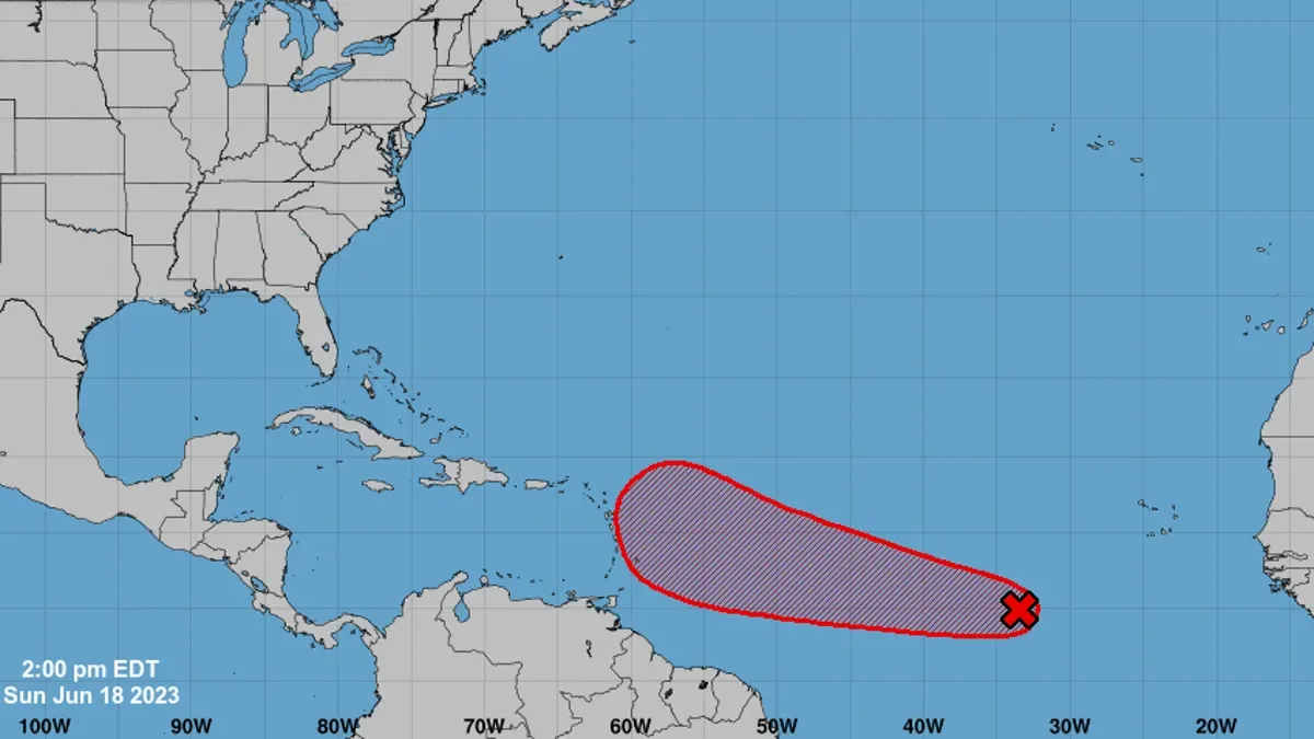 High Chance of Tropical System Development in Atlantic Ocean.