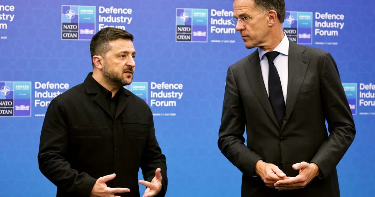 Zelensky urges Europe to mass-produce air defenses at NATO summit