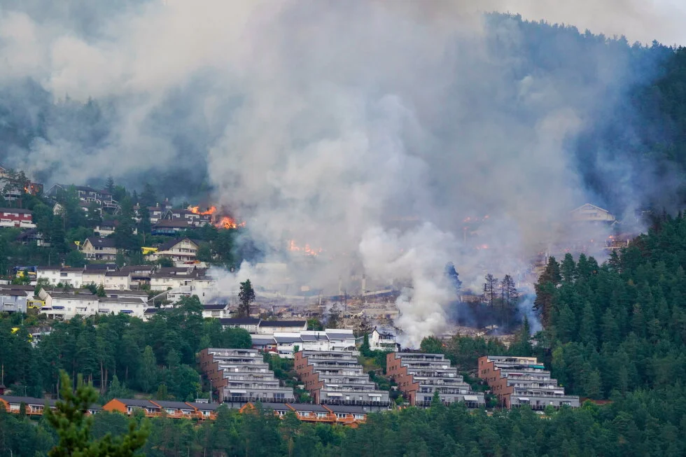 Record housing blaze roars through Norway, 100+ homes destroyed and hundreds evacuated