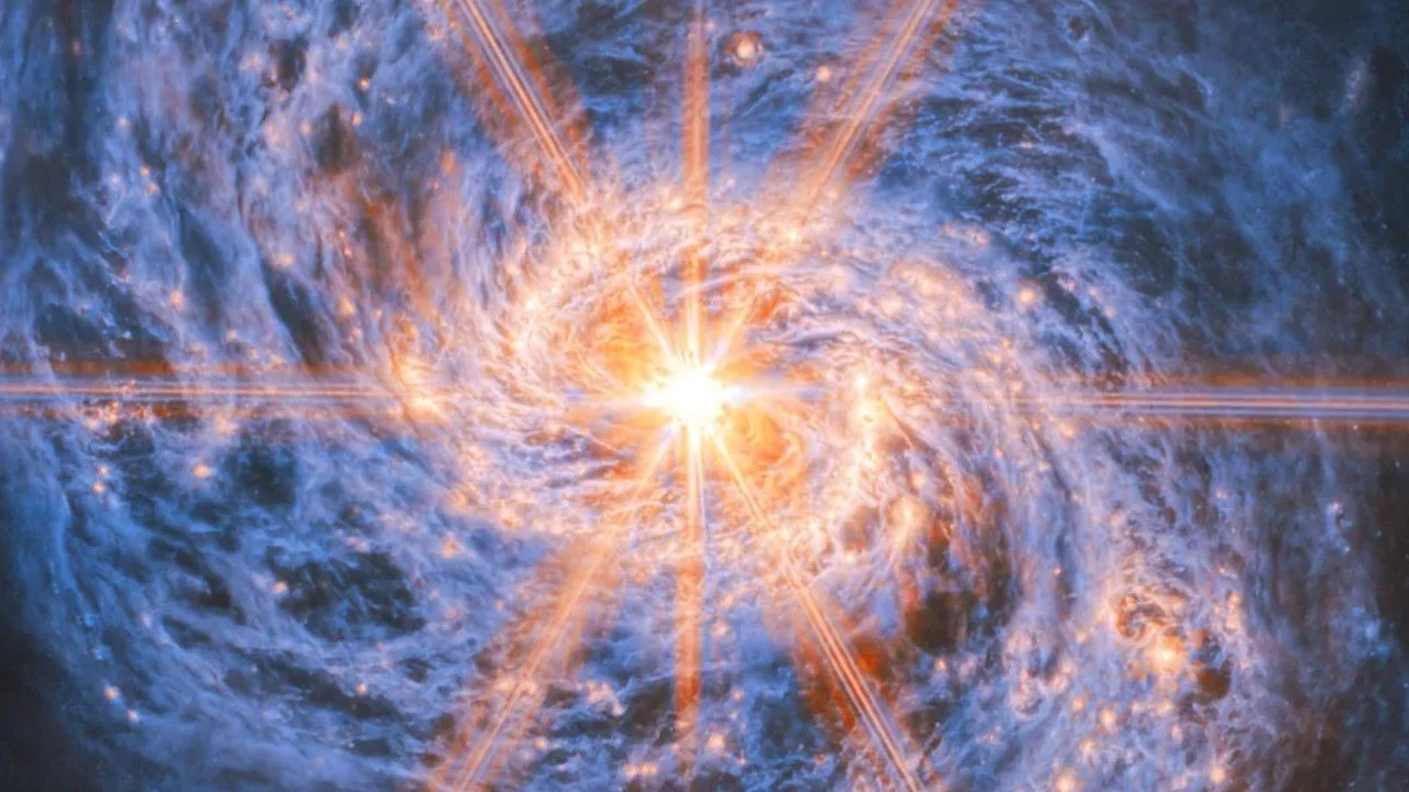 James Webb spots the Squid Galaxy’s glowing core
