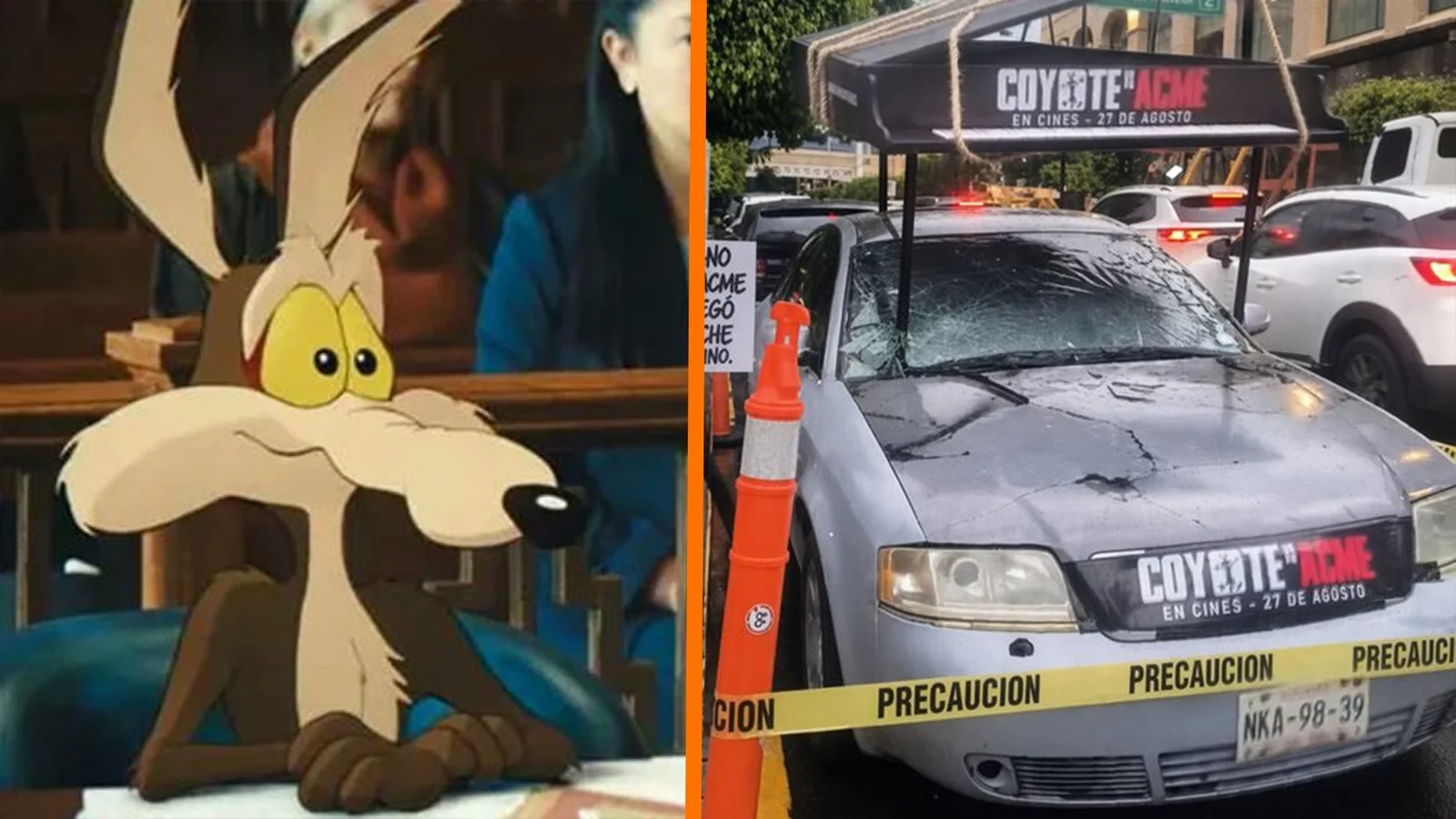 Coyote Vs Acme ads turn billboards into traffic-stoppers