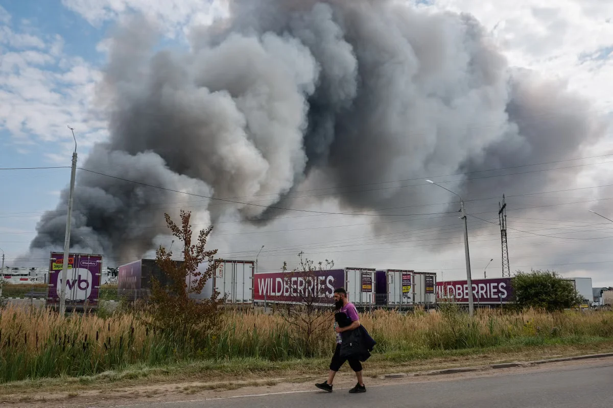 Ukraine launches massive drone assault on Russia, targets Moscow-area 'Russian Amazon' hub