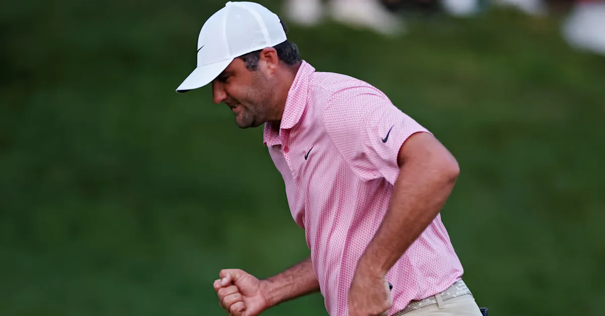 Scheffler, Hovland head to Monday playoff at Travelers after weather delay