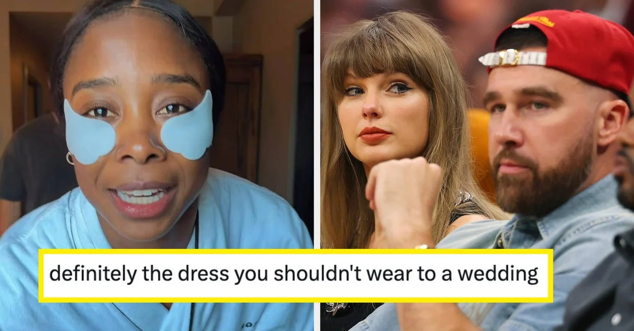 Taylor Swift Wedding Dress Sparks Backlash Over Guest's Pale Gown