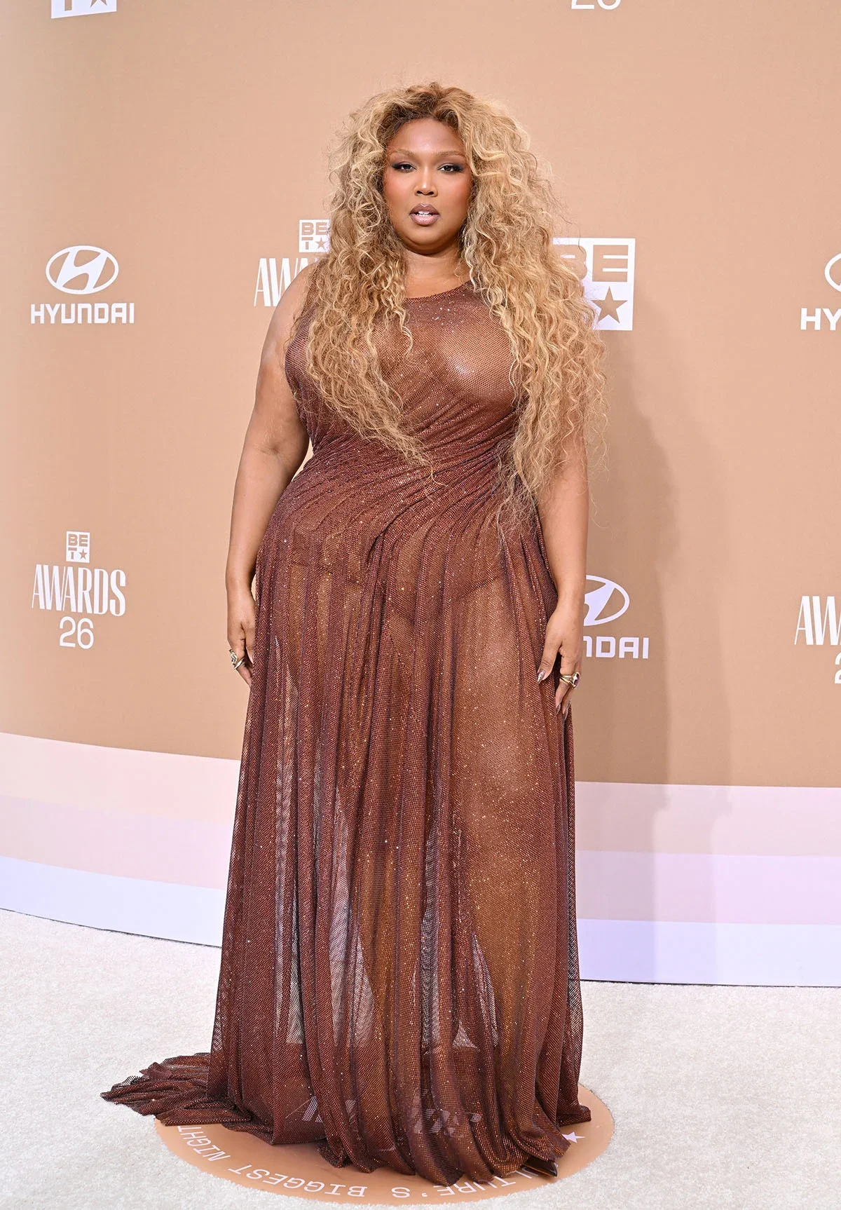 Lizzo Dazzles in Bronze Christian Cowan at the 2026 BET Awards Lauryn Hill Tribute