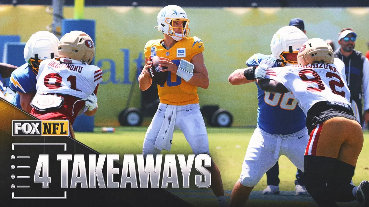 Herbert Sparks Chargers in San Francisco Joint Practice