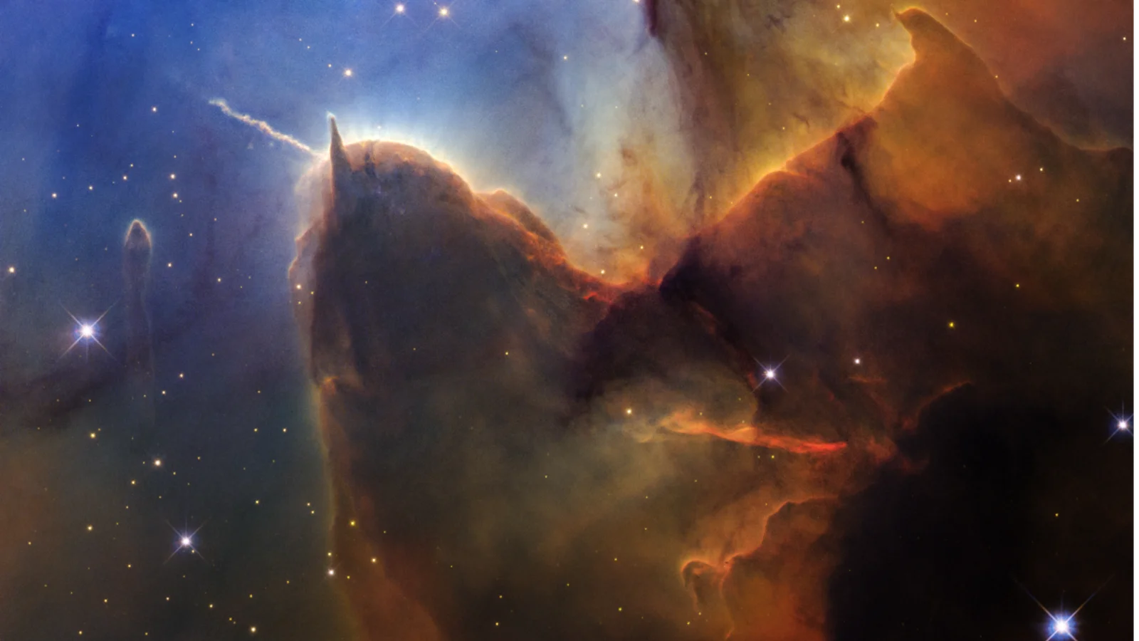 Hubble’s Sea-Slug View of the Trifid Nebula Marks Hubble’s 36th Anniversary