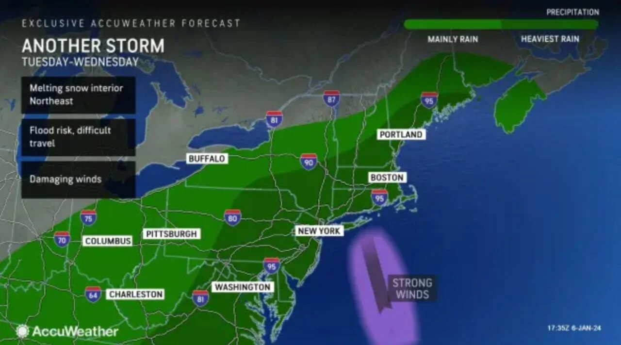"Lehigh Valley Braces for Widespread Flooding as Heavy Downpours and Melting Snow Approach"