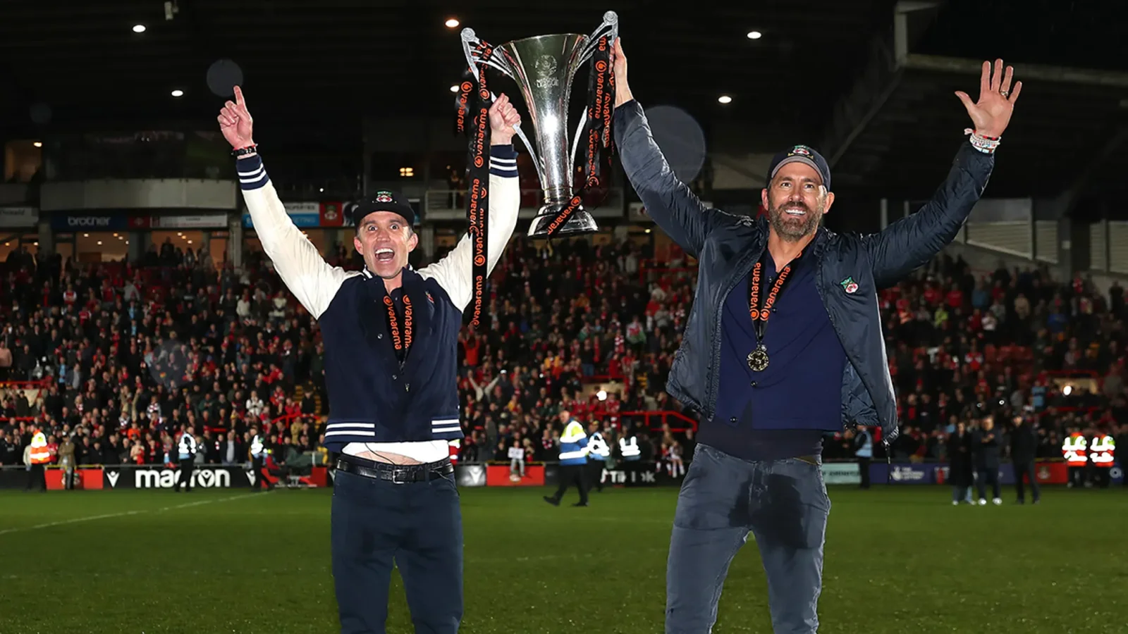 Ryan Reynolds and Rob McElhenney's Wrexham FC Secures Promotion in Emotional Win.